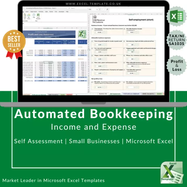 Accounting Small Business Finance Bookkeeping Self Employed Excel Spreadsheet