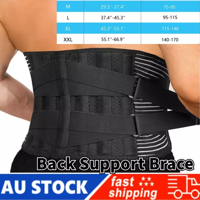 Lumbar Lower Back Support Brace Pain Relief Posture Waist Belt Orthosis Therapy