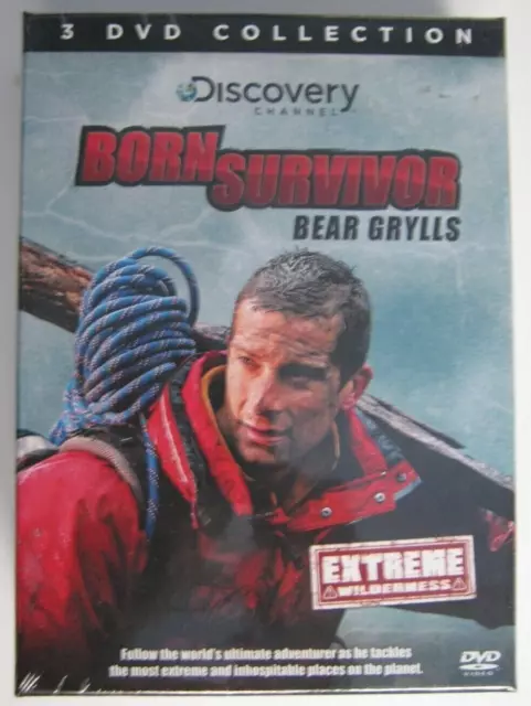 Bear Grylls Born Survivor Extreme Wilderness 3 DVD boxset set (2013) New Sealed