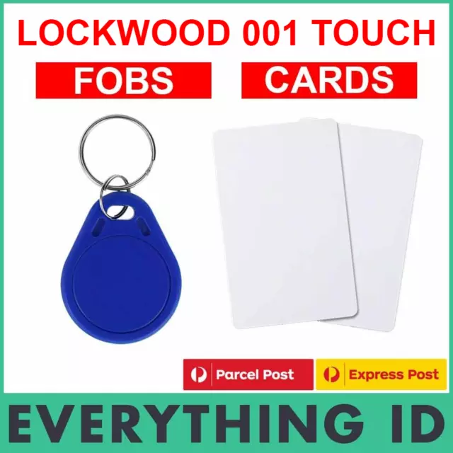 KEY FOB TAG or CARD FOR LOCKWOOD 001 TOUCH RFKC10 SWIPE 001TOUCH LOCK PROXIMITY