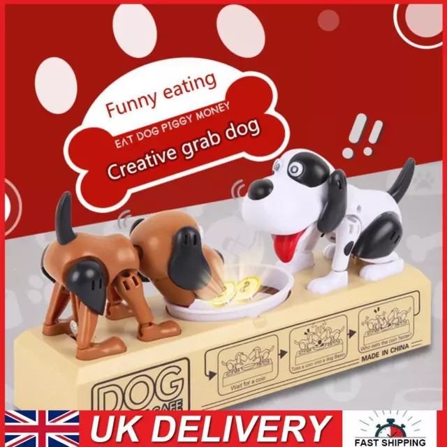 Dog Monkey Stealing Steal Coin Piggy Bank Money Box Kids Children Gift UK STOCK