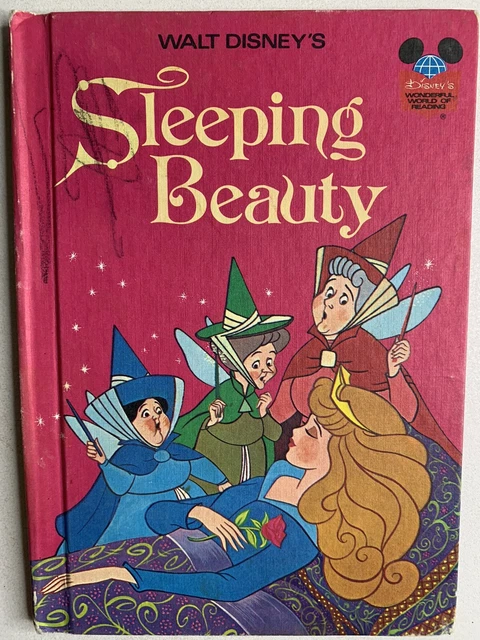 Vintage Walt Disney's Sleeping Beauty Hardcover Book 1974 Book Club Edition