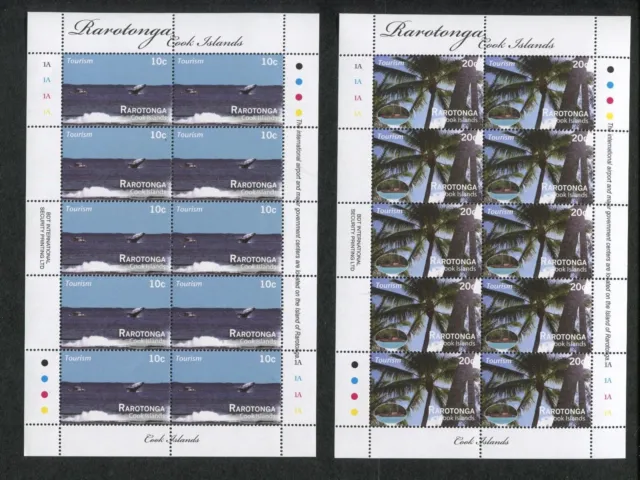 2011 Cook Inseln Briefmarken #1367-1381 Rarotonga Tourismus Voll Mint Set Mit 15