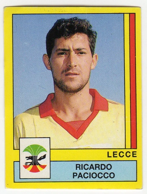FIGURINA CALCIATORI PANINI 1988/89 NEW numero 200 LECCE PACIOCCO EUR 1 ...