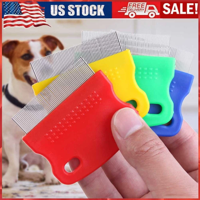Pet Flea Comb Steel Pin Brush for Dog Cat Kitten Hair Trimmer Grooming Tool