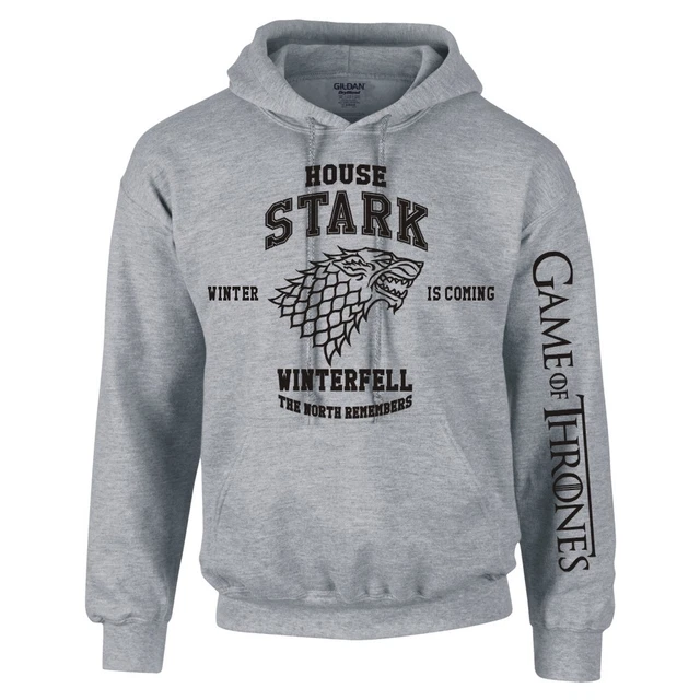 Game Of Thrones " House Stark " Felpa con Cappuccio