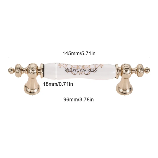 Antique Ceramic Cabinet Handle Cupboard Wardrobe Closet Drawer Handle Door Pulls 3