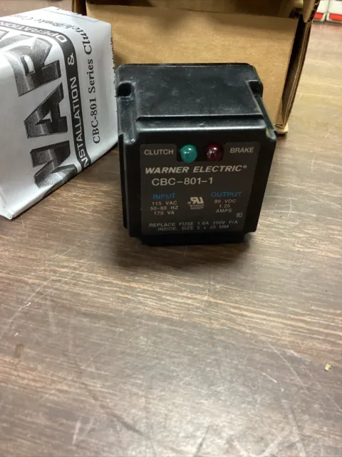 Warner Electric Cbc-801-1 Series Clutch/Brake Controls Pt 6001-448-004