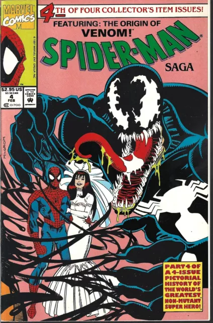 Spider-Man Saga #4 (Vf) Origin Of Venom, Marvel Comic, $3.95 Flt Rate Shipping