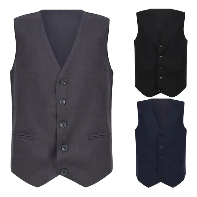 Boys Waistcoat Formal Wedding Suit Pageboy Promwear Christening Lapel 7-14 Years