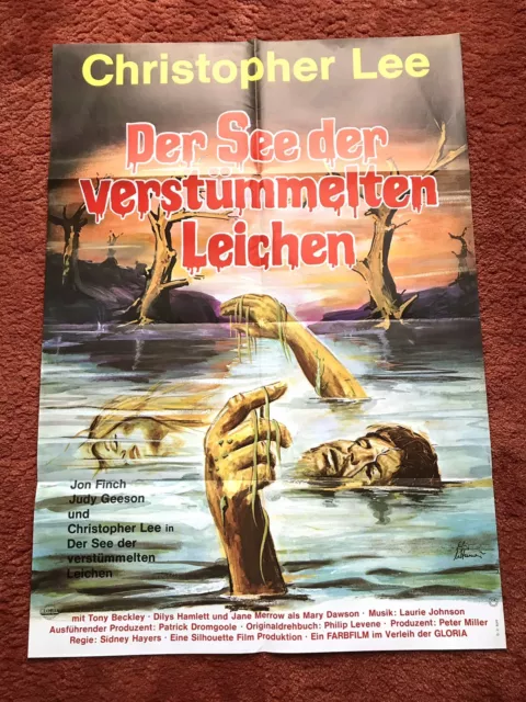 Der See der verstümmelten Leichen Kinoplakat Poster A1, Christopher Lee