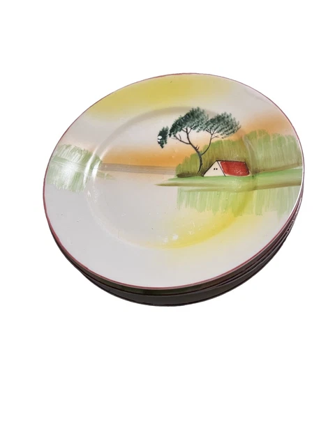 vintage chinese noritake hand painted  decorative plate