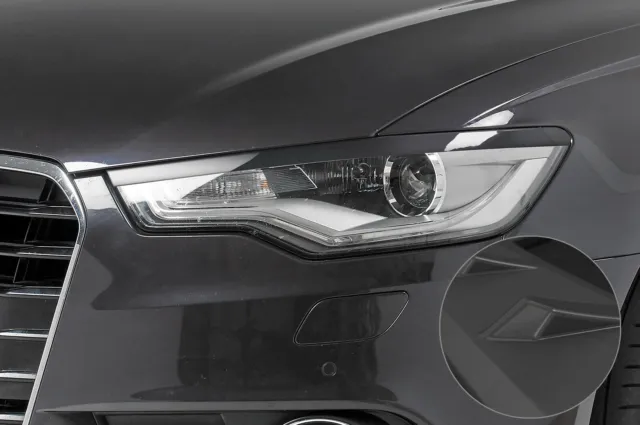 Scheinwerferblenden Böser Blick Tuning Set für Audi A6 4G C7 Xenon SB299-L