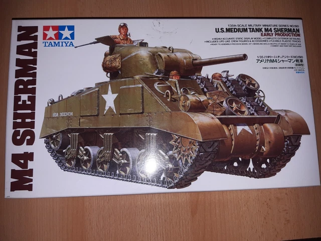 TAMIYA 35190 - US Medium Tank M4 Sherman , early production , 1:35 EUR ...