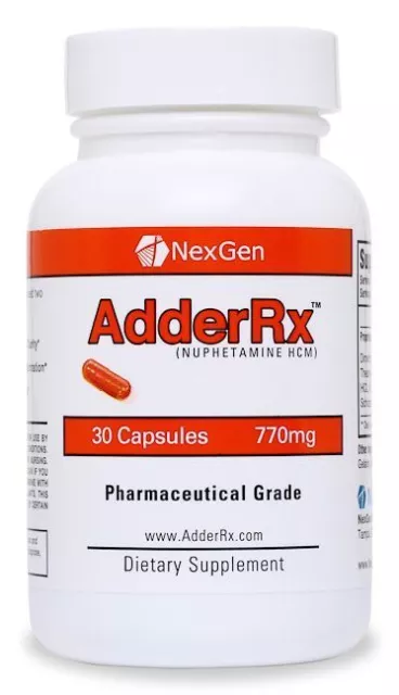 AdderR X -New Extra Strength Rx Grade ADD/ADHD Increase Mental Focus & Energy