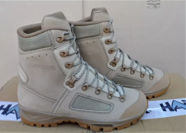 Lowa Wanderschuhe Bundeswehr Wüstenstiefel Leder Beige NEU Größe BW270 Zivil 42