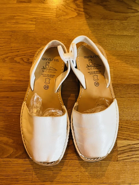 White spanish sandals cheap