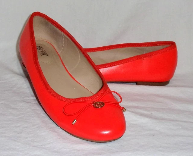 Ballet Flats Size 9 Shoes Orange Cushion Walk Memory Foam Slip On Comfort Avon