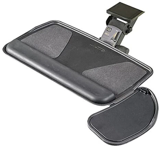 RightAngle Myriad Economical Sit to Stand Keyboard Tray - Swivel Mouse Platform