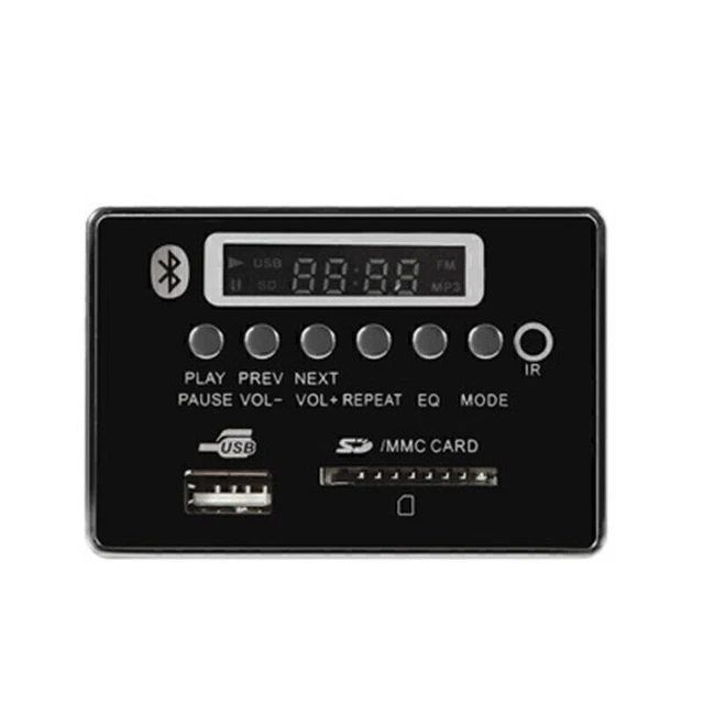 Advanced Car Bluetooth Wireless MP3 Decoder Board Audio Module USB TF FM Radio