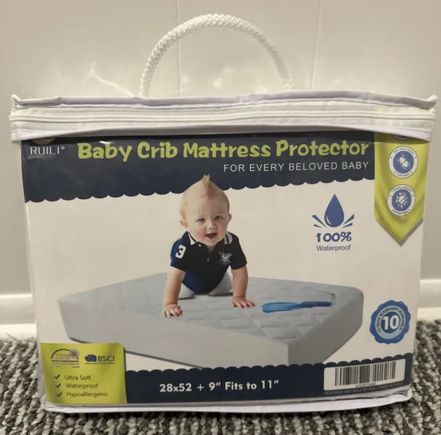 Bamboo Baby Crib Mattress Protector