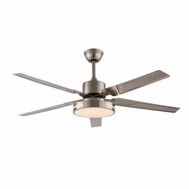 Ceiling Fan Light 48inch 4 Blades Fan Dimmable Lamp with Remote Control & Timing