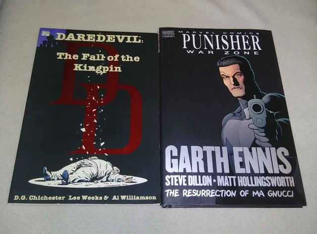 Lot of 2 Daredevil The Fall Of The Kingpin & Punisher War Zone Ma Gnucci Comics