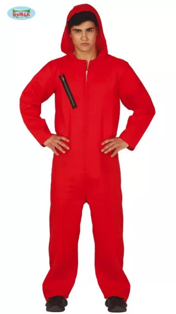 Costume Carnevale La Casa Di Carta Vestito Ladro Adulto Unisex La Casa De Papel