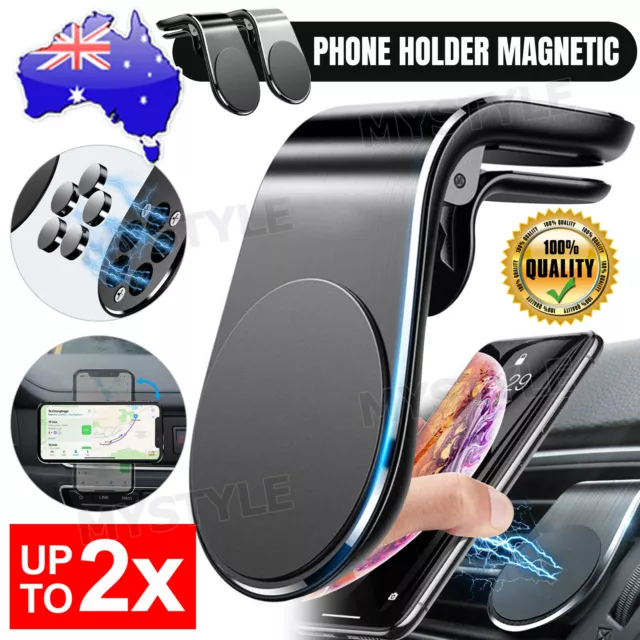 Magnetic Car Phone Holder Stand Universal Adjustable GPS Holder Clip Air Vent