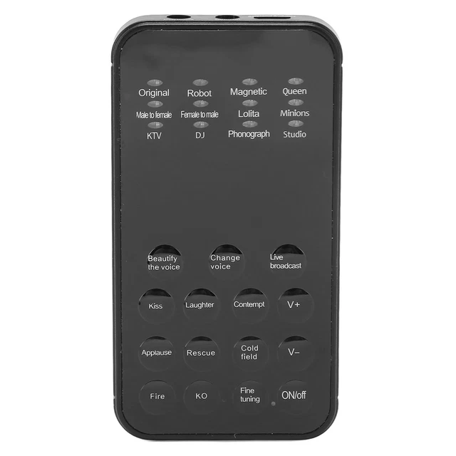 New Mini Voice Changer Multifunction 12 Sound Effects Fine Tuning Function