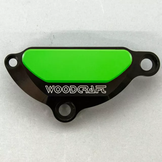 Yamaha 2006-2015 Fz1 Woodcraft Lhs Engine Ignition Cover Protector - Green Plate