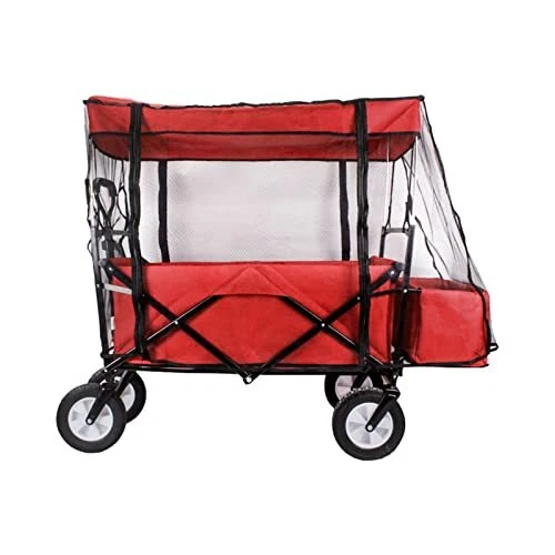 Outdoor Wagon Net Cover, Foldable Universal net Wind Cover for Push-Pull
