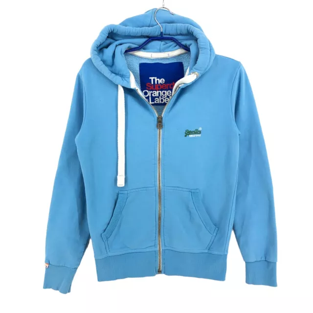Superdry Uomo Cerniera Intera Maglione Cardigan Maglione Taglia XS