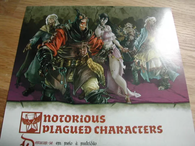 Notorious Plagued Characters Regras Portugues /Zombicide Black Plague / Npc1 Box