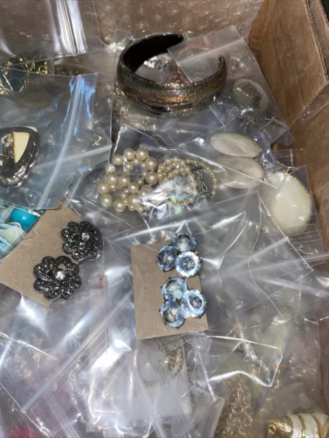 Vintage and Costume Jewelry Lot 4-5 lbs Some Signed