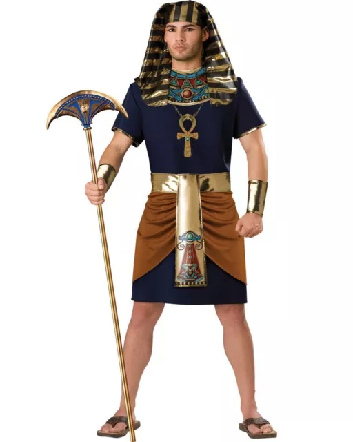 C869IC Pharaoh Mens Egyptian King Halloween Fancy Dress Adult Costume 3