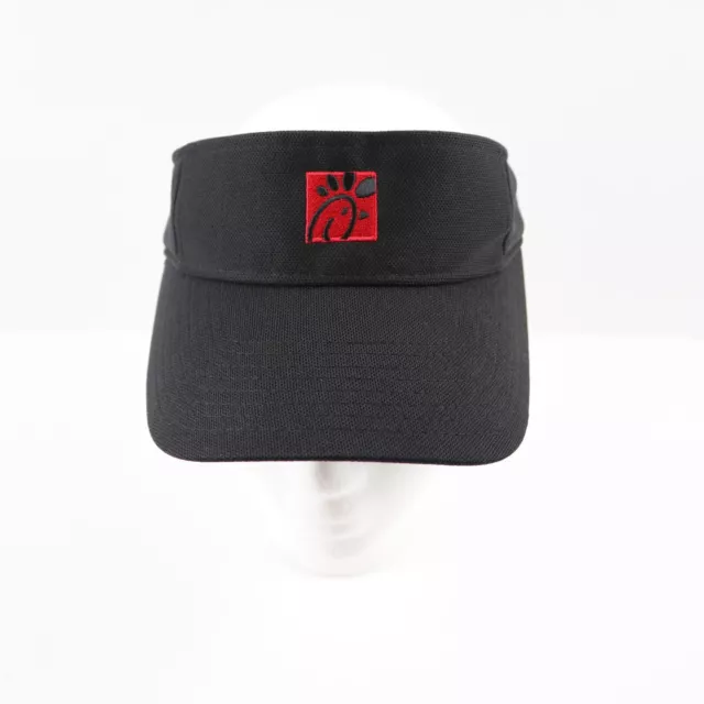 Chick-Fil-A Employee Adjustable Black Visor Hat OOBE Team Style