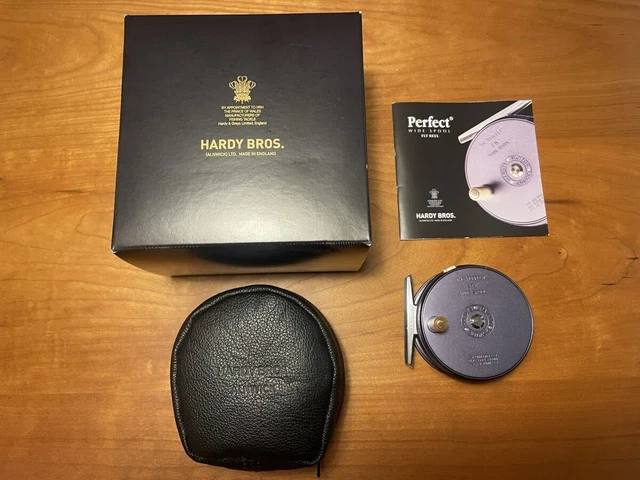HARDY WIDE SPOOL Perfect 2 7/8 Fly Fishing Reel Rare