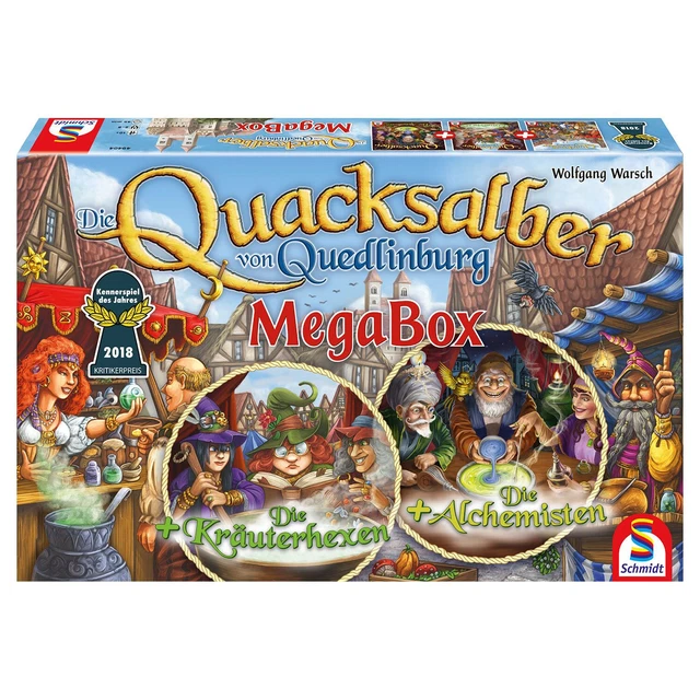 Die Quacksalber von Quedlinburg Mega Box (Grundspiel + 2 Erweiterungen)