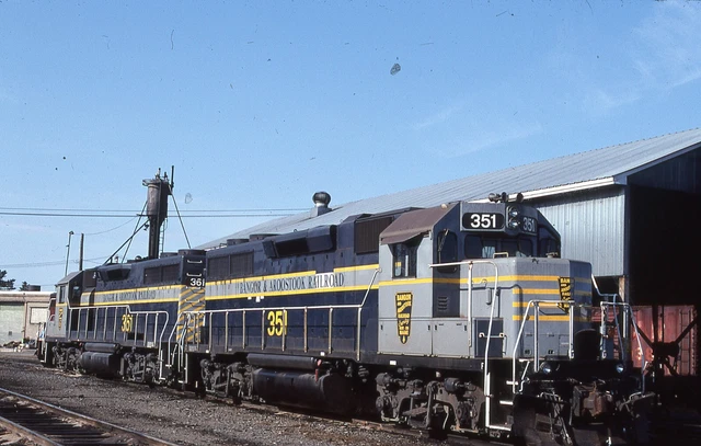 Duplicate  Train Slide Bangor Aroostook GP-38 #351 10/1999 No Maine JCT