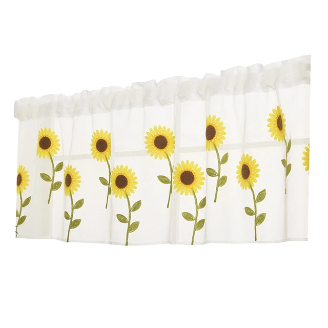 Tulle Curtain No Deformation Home Decor Short Sheer Curtain Exquisite