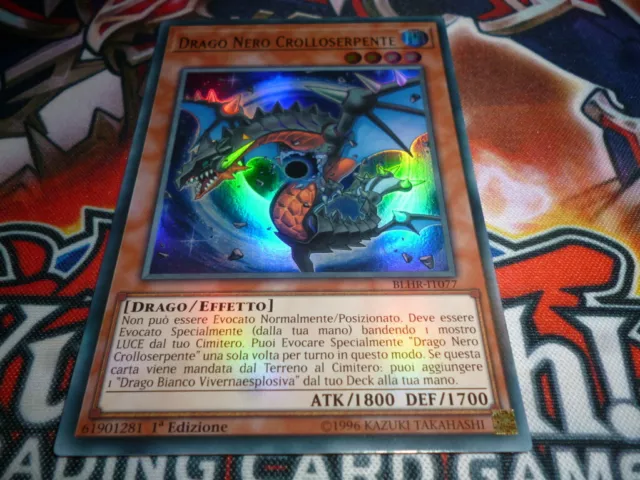 Yu Gi Oh Drago Nero Crolloserpente - Blhr It 077 – Ultra Rara - Ita