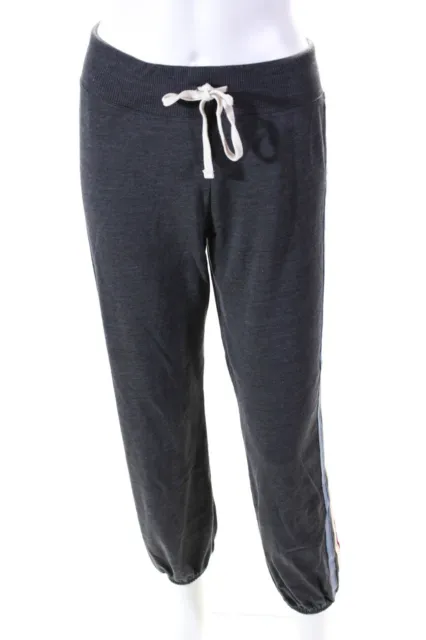 SUNDRY Womens Vertical Stripes Sweatpants Charcoal Size 1