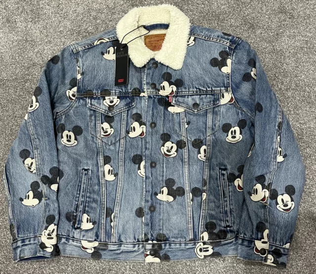 GIACCA UOMO LEVIS X Disney Stampa Topolino Blu Denim Rara Medium M EUR 239 37 PicClick IT