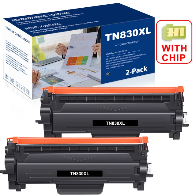 Brother Hl-l2460dw ZIPRINT TN830XL Toner 2-Pack - Compatible With
