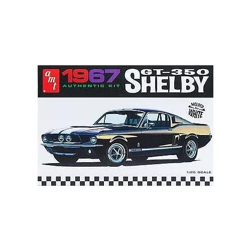 AMT 800 1967 Shelby GT350 Car (White) 1:25 Scale Model AMT