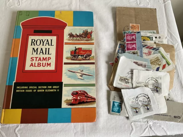 Vintage 1969 Hardback Royal Mail Stamp Album