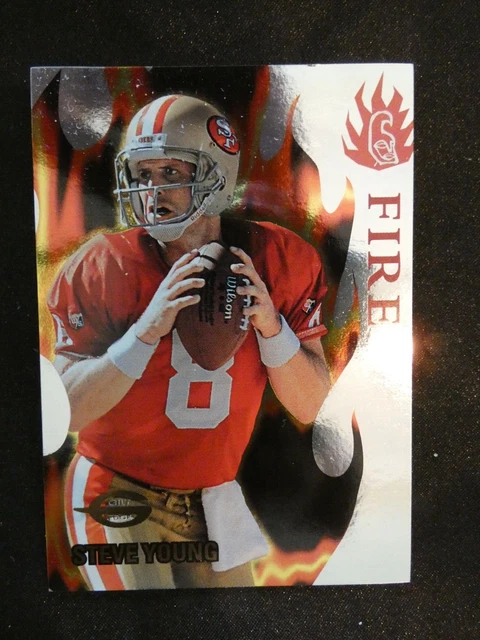 Steve Young 1996 Fire  Football Card #7