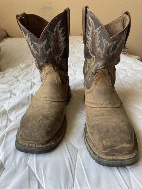 Ariat  Sierra Wide Square Toe Steel Toe Work Safety Boots Mens