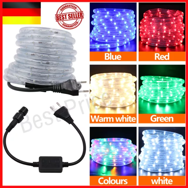 1m-25m LED Lichterschlauch Party Lichtschlauch Außen/Innen IP65 Lichterkette DE